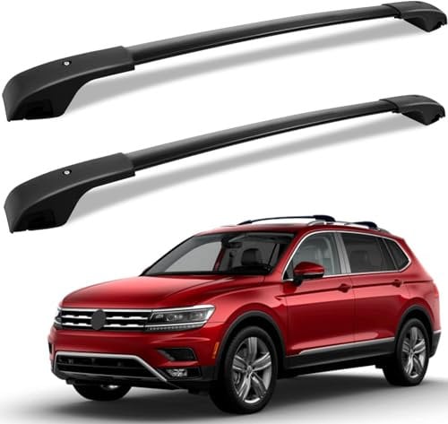 FGAITH 2 Stück Aluminium Dachträger Querstangen für VW Tiguan 2018-2023, Autodachträger Dachgepäckträger Relingträger Gepäckablage Auto Accessories