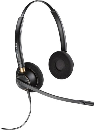 HP Poly EncorePro HW520D 500 series Headset On-Ear kabelgebunden Quick Disconnect Schwarz Zertifiziert für Skype Unternehmen