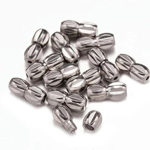 20pcs Brass Screw Twist Clasps Cord End Tip Connector Lock Closures for DIY Necklace Bracelet Jewelry Making Supplies Materials-1