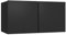 Helloshop26 Meuble TV multimédia étagère télévision Buffet téléviseur Salle à Manger Salon Chambre Suspendu 60 x 30 x 30 cm Noir 02_0028487