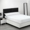 Sábanas 200x200 - Juego de Sábanas 4 Piezas - 100% Microfibra Suave y Transpirable - Sábana Bajera Ajustable, Encimera y 2 Fundas de Almohada - Ropa de Cama Lisa y Elegante (Blanco)