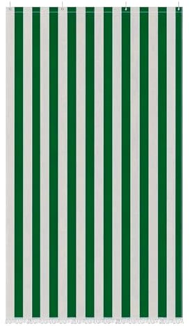 PARAMAISON Tenda Sole a Cascata Varadero, Parasole Ombreggiante con Anelli Idrorepellente | 200x300cm Verde Bianco