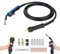 MIG MAG MB15AK Chalumeau de soudage 5 m avec kit de 22 pièces, raccord central européen, tête flexible, compatible avec les appareils de soudage NBC250/280 MIG, paquet de tuyaux de gaz de protection