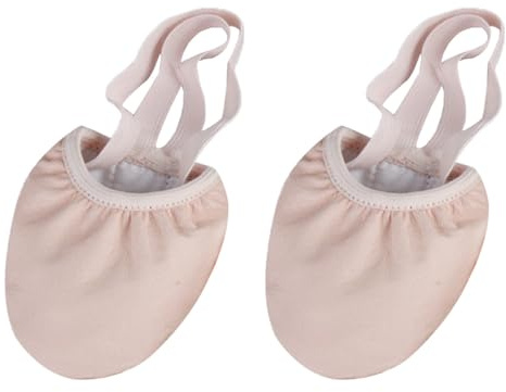 Toyvian Professionella Balettskor med Halvsula och Elastiskt Band och Slitstarka Dansskor för Vuxna Kvinnor Skyddar Framfoten vid Träning och Piruetter