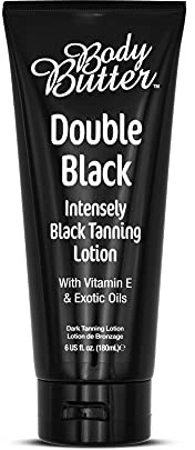 Body Butter Double Black sunbed tanning lotion (180ml bottle)