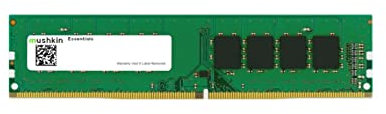Mushkin Essentials – DDR4 Desktop DRAM – UDIMM Memory Kit – 288-pin 1.2V PC RAM – Dual-Channel – Low-Voltage – (MES4U) (16GB (2x8GB), 2666 (PC4-21300))