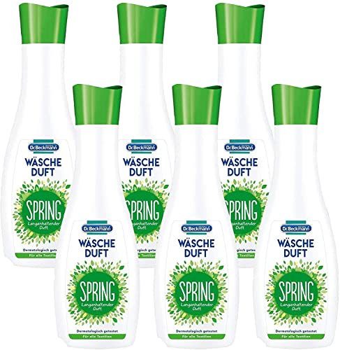 Dr. Beckmann Wäscheduft Spring | für frischen und langanhaltenden Duft | ohne Weichspüler und für alle Textilien geeignet | 6x 250 ml