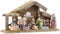 Britesta Krippe: Hochwertige Holz-Weihnachtskrippe, große handbemalte Porzellan-Figuren (Weihnachts Krippen, Krippe Weihnachten Holz, Weihnachtsbaum)