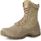 LUDEY Stivali Militari Cerniera Uomo Stivali Tattici Stivali Combattimento Stivali Escursionismo Anfibi Militari Uomo Scarpe da Trekking IDS928-Beige 43 EU