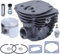 Adefol 45 mm Cilindro Pistone Candela Kit per Husqvarna 346XP 353351 350 Motosega Parti di Ricambio con Valvola di decompressione 537253002