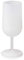 LPF LE PETIT FOURNISSEUR - Lot de 100 Verres à Vin réutilisables 12cl (18cl max) - Polypropylène plastique alimentaire rigide - Verre à pied à eau et vin - Compatible lave-vaisselle - Couleur givrée