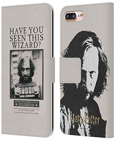Head Case Designs Officially Licensed Harry Potter Sirius Black Poster Prisoner Of Azkaban II Leather Wallet Case Compatible With Apple iPhone 7 Plus/iPhone 8 Plus