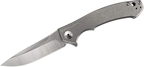 ZERO TOLERANCE Coltello 0450 Model 0450 con lama in acciaio S35VN da 8,3 cm e impugnatura in titanio da 10,5 cm per caccia, pesca, sopravvivenza, bushcraft + portabottiglie regalo ...