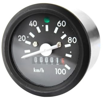 Tacho Ø 60mm 100km/h mit Blinkkontrolle für 6V und 12V passend für Simson S50 S51 S70 S53 S83