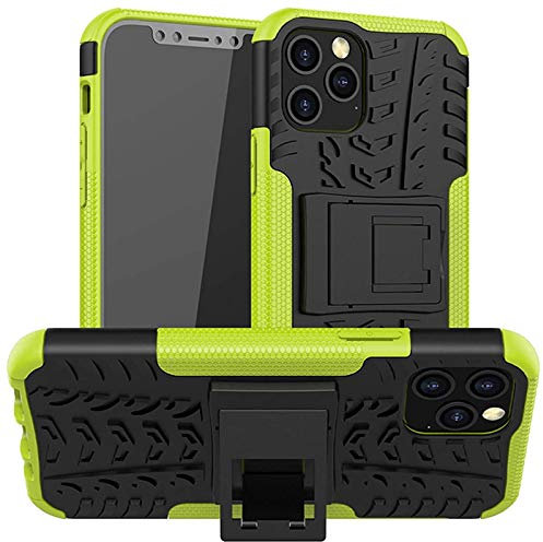 CoolGadget Outdoor Handyhülle für iPhone 12 Pro Max, Robuste Schutzhülle mit integriertem Ständer und stoßfestem Design, Grün