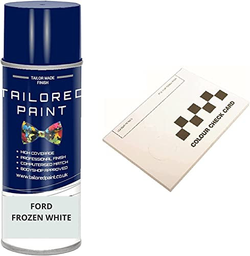 Tailored Paint Aerosol Spray Paint Stone Chip Scratch Repair For Ford C-Max 2010-2019 Frozen White (Aerosol Spray Paint)