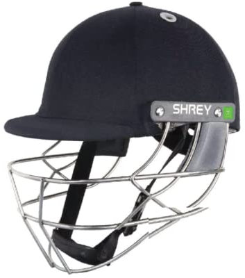 SHREY KOROYD Titanium Cricket-Helm für Herren, Top-Grade, professioneller Herren-Helm, Cricket-Sportausrüstung, Kopfschutz (L)