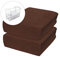 2 x Frottee Spannbettlaken für 90 x 40 cm Babybett-Wiegematratze (Braun)