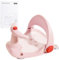 Bebamour Baby-Badesitz mit starkem Saugnapf, 3 Positionen, rutschfest, für Kleinkinder, 6–18 Monate,Pink