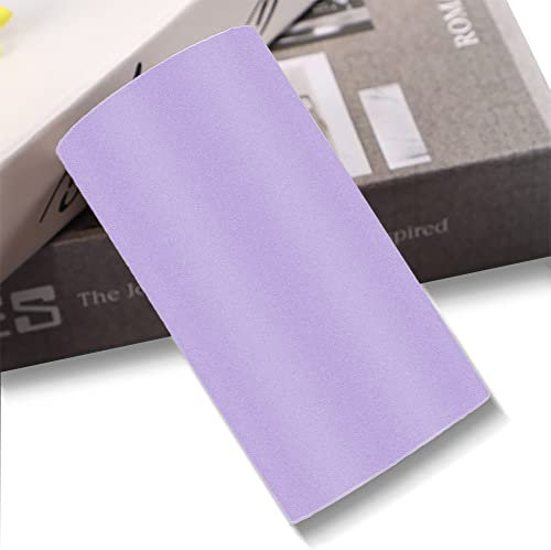 LUO YIYI Light Purple Self Adhesive Frosted Wallpaper Border Stick Waterproof Wall Border Easy to Apply Kitchen Bathroom Tiles Sticker 3.9x393 inch