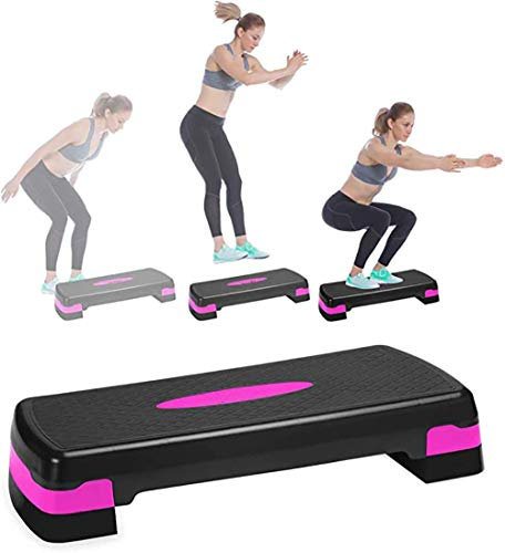 Aerobic Step Deck, verstellbare Workout-Fitness-Stepper-Übungsplattform mit Risern