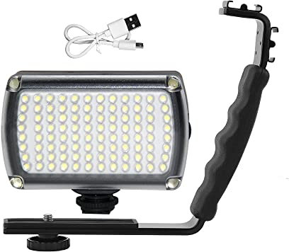 JLANDA For LED Light for DJI OM 4 OSMO Mobile 2 3 for Zhiyun Smooth 4 for Feiyu Moza Expansion Bracket Vlog Live Video Gimbal Stabilizer Accessory (Color : 5600 K)