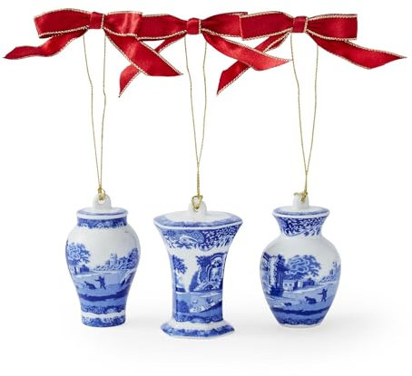 Spode Blaue italienische Urnenornamente, 3-teilig