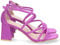 shoes&blues.es 75254-Sandalia de Tacon para Mujer, Comodo, con Tiras Finas Cruzadas, Talon Cerrado, y Cierre de Hebilla. Talla 38 Lila