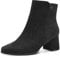 Tamaris COMFORT Damen Stiefeletten mit Absatz aus Leder Blockabsatz, Schwarz (Schwarz Wildleder), 38 EU