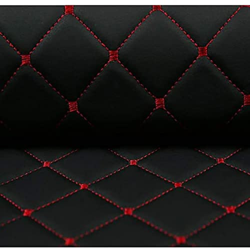 Gesteppter Automobil-Kunstlederstoff, Vinyl-Diamant-Auto-Dachhimmel-Kopfteilstoff für DIY-Projekte, Kopfteile, Heimdekoration (Größe: 3 m x 1,4 m, Farbe: 3 Schwarz)