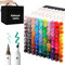 Kebuye Alkohol Marker Set, Alkohol Stifte Set 100 Farben Marker & Filzstifte Filzstifte Permanenter Marker FüR Manga, Design, Malerei, Zeichnung Twin Marker Art