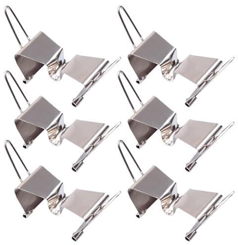 Wet Canvas Carrier Clips - 6 Stainless Steel Canvas Board Clamps | Drawing Board Clips | Table Cloth Clip, Art and Craft Supplies for Painting Frame