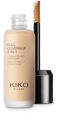 KIKO Milano Full Coverage 2-in-1 Foundation & Concealer 16 - N 25, 2-In-1-Foundation Mit Concealer, Hohe Deckkraft
