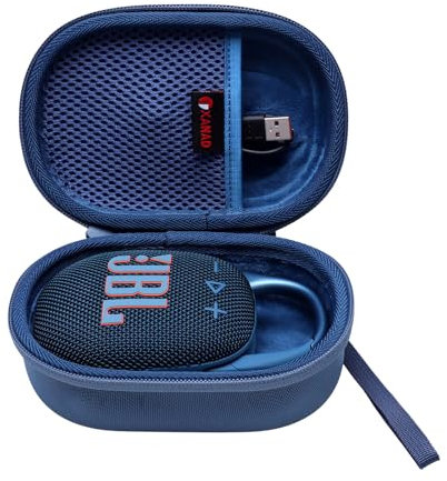 XANAD Hard EVA Case for JBL Clip 5 / soundcore Select 4 Go Ultra Portable Bluetooth Speaker Box Pro Sound (Blue)