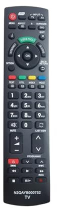 Remote Control N2QAYB000752 Replaced For Panasonic N2QAYB000753 N2QAYB000352 N2QAYB000572 UR7628030 EUR7628010 TV