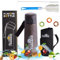 REFRESH Adams Selection - Borraccia ecologica con cannuccia, 750 ml, senza BPA, durevole alternativa a Yeti & Stanley in acciaio inox, con supporto, spazzole per la pulizia e capsule profumate, per pa