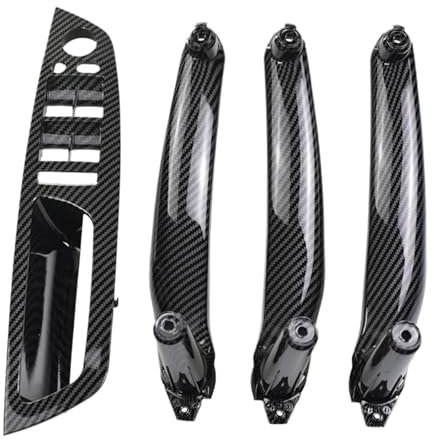 OOPUHKSY 51416969401 51416969405 Door Inner Handle Cover Replacement For B&MW X5 X6 E70 E71 2007 2008 2009 2010 2011 2012 2013 Interior Door Handle(Carbon fiber look)