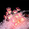 ENLACE Lichterkette Kirschblüten, 2M 20 LED Lichterkette Blumen Girlande, Dekorative Lichter Frühling Deko für Innen und Außen, Lichterkette für Hochzeits, Partys, Garten, Frühlingsdeko