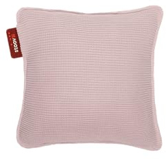 STOOV Ploov² - Wärmekissen - Drahtlos - Infrarot-Wärmetechnik - Standard Batterie mit 2 bis 4 Stunden drahtlose Wärme - 45x45 cm - Gestrickt Rosa