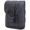 Gexgune Tactical MOLLE Water Bottle Pouch - Lightweight 20oz Hydration Carrier for Outdoor Gear, Military Belt Attachment, Quick-Drain Mesh (Black)