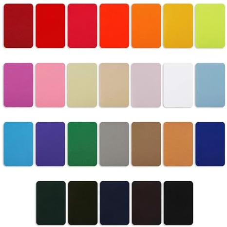 26 macchie di jeans, 26 colori su colla interna ed esterna, per jeans, abbigliamento di riparazione per diversi colori
