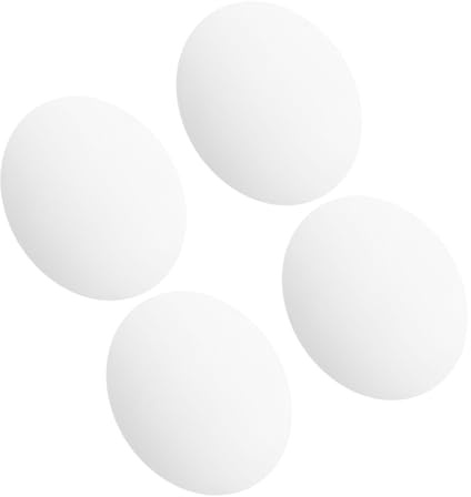 SMASOLO Plateau Miroir Rond en Acrylique Argenté 15 Cm X 1,5 Mm – Lot de 4 – pour Décoration de Mariage, Présentation de Bijoux et Centre de Table Élégant
