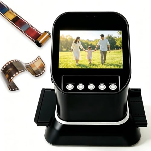 Digital Film Scanner High-Resolution 22MP Film & Slide Scanner 4.3 LCD