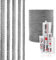 STEIGNER Corde d'Étanchéité en Fibre de Verre SKD02-6, 2 m, 6 mm, Gris Foncé avec Adhésif de Montage Thermique, Résistante aux Températures jusqu'à 550°C.