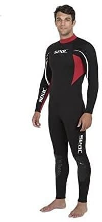 Seac Relax Monopieza 2,2 mm ideal para Snorkeling, Plongeidad, Natación y Actividades Nauticas Hombres, Negro/Rojo, XXL
