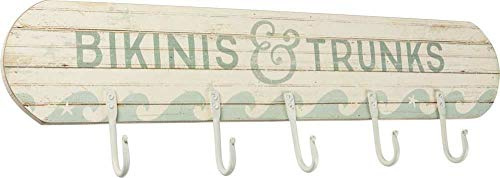 Primitives by Kathy 38435 Slat Wood Hook Board, Bikinis & Trunks