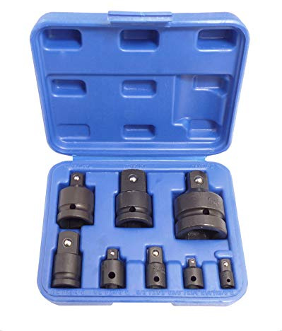 8 tlg Schlagschrauber Adapter-Satz 1/4“-1“ Stecknussadapter Reduzierstück Nuss