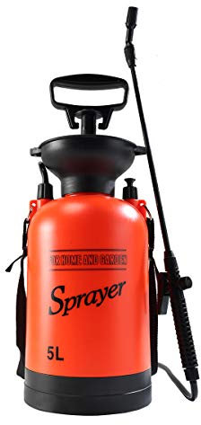 CLICIC Clic - Pulverizador portátil para césped y jardín para herbicidas, pesticidas, Fertilizantes, soluciones de Limpieza Suave y blanqueador, Incluye Correa para el Hombro