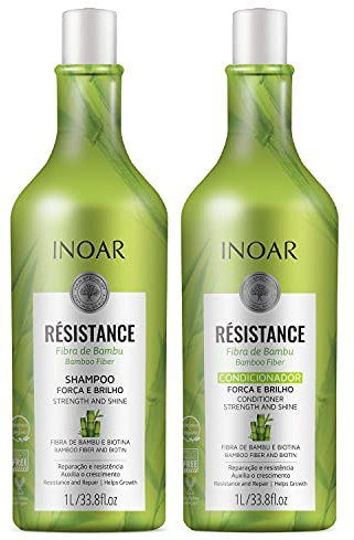 Inoar Resistance Bambu Shampoo + Conditioner Haarreparatur-Set, 1 l