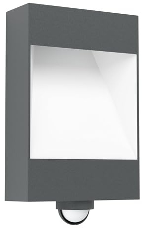 Eglo 98098 MANFRIA Exterior Wall Light with Sensor in Black and White